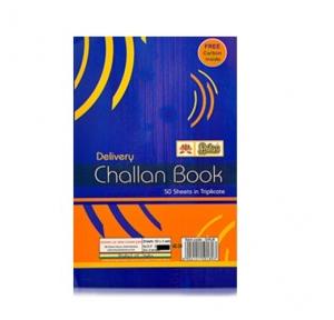 Lotus Small Triplicate Challan Book With Free Carbon Inside, Size: 10.5x16.5 cm (50 Sheets)